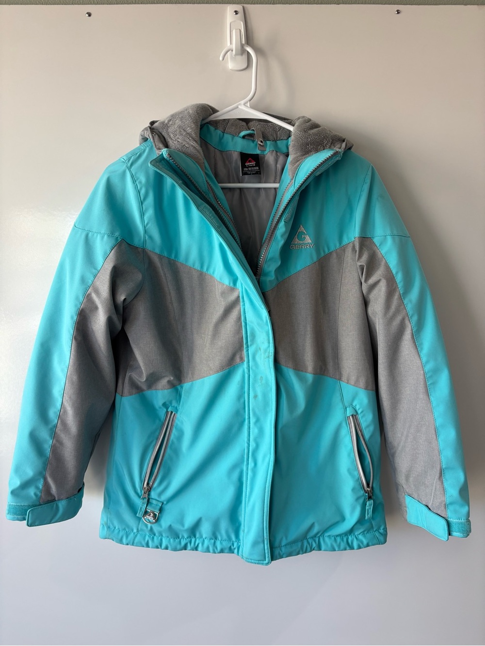 Gerry Turquoise & Gray Kids Insulated Puffer Jacket